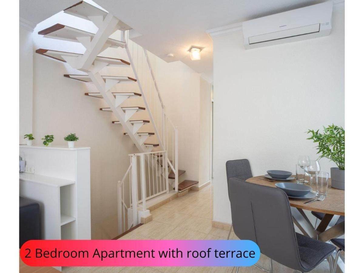 Desirable Rooftop Terrace , 2 Bedroom Apartment With Wifi In Costa Adeje カジャオ・サルバヘ エクステリア 写真