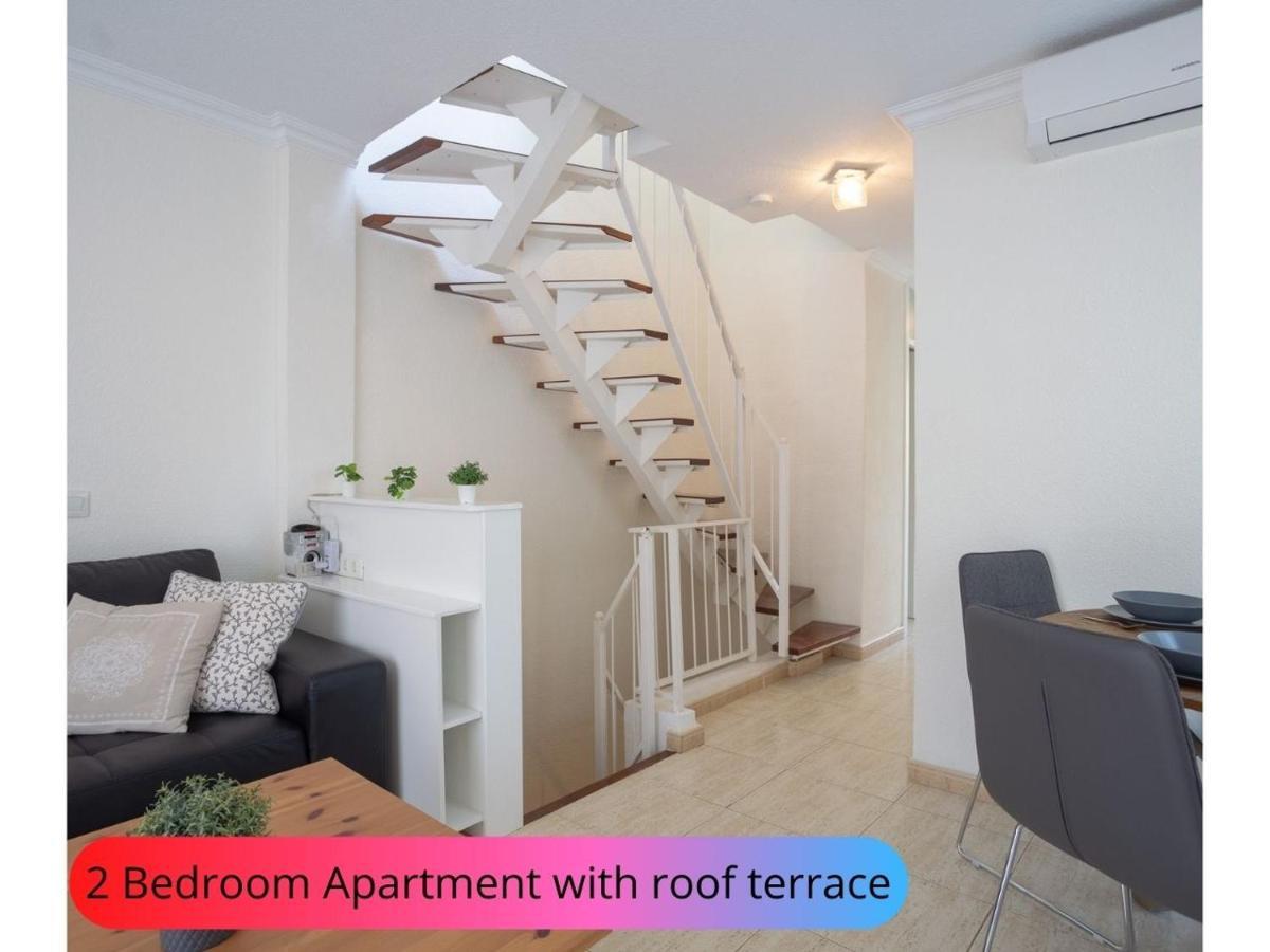 Desirable Rooftop Terrace , 2 Bedroom Apartment With Wifi In Costa Adeje カジャオ・サルバヘ エクステリア 写真