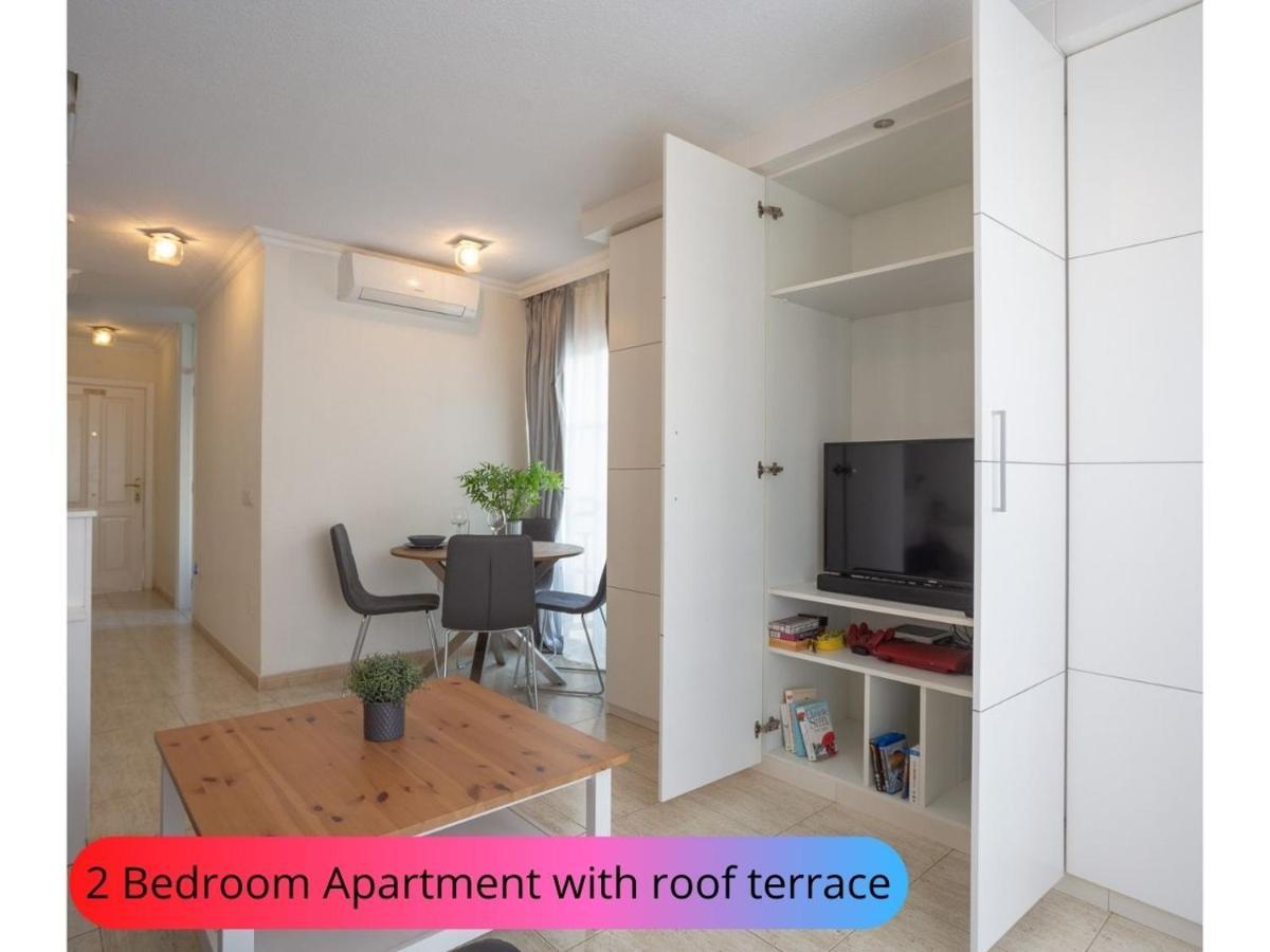 Desirable Rooftop Terrace , 2 Bedroom Apartment With Wifi In Costa Adeje カジャオ・サルバヘ エクステリア 写真