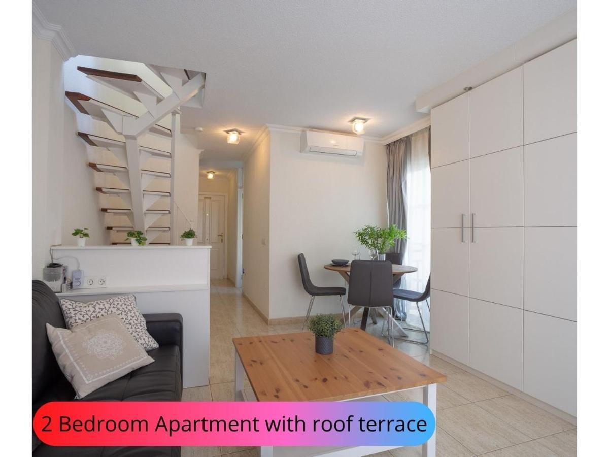 Desirable Rooftop Terrace , 2 Bedroom Apartment With Wifi In Costa Adeje カジャオ・サルバヘ エクステリア 写真