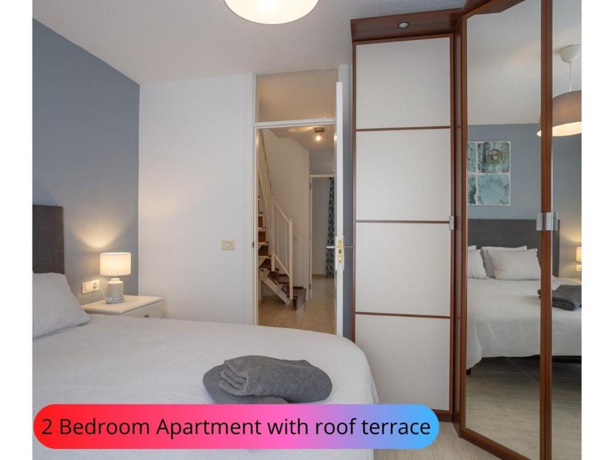 Desirable Rooftop Terrace , 2 Bedroom Apartment With Wifi In Costa Adeje カジャオ・サルバヘ エクステリア 写真