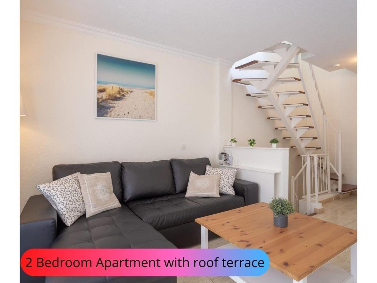 Desirable Rooftop Terrace , 2 Bedroom Apartment With Wifi In Costa Adeje カジャオ・サルバヘ エクステリア 写真