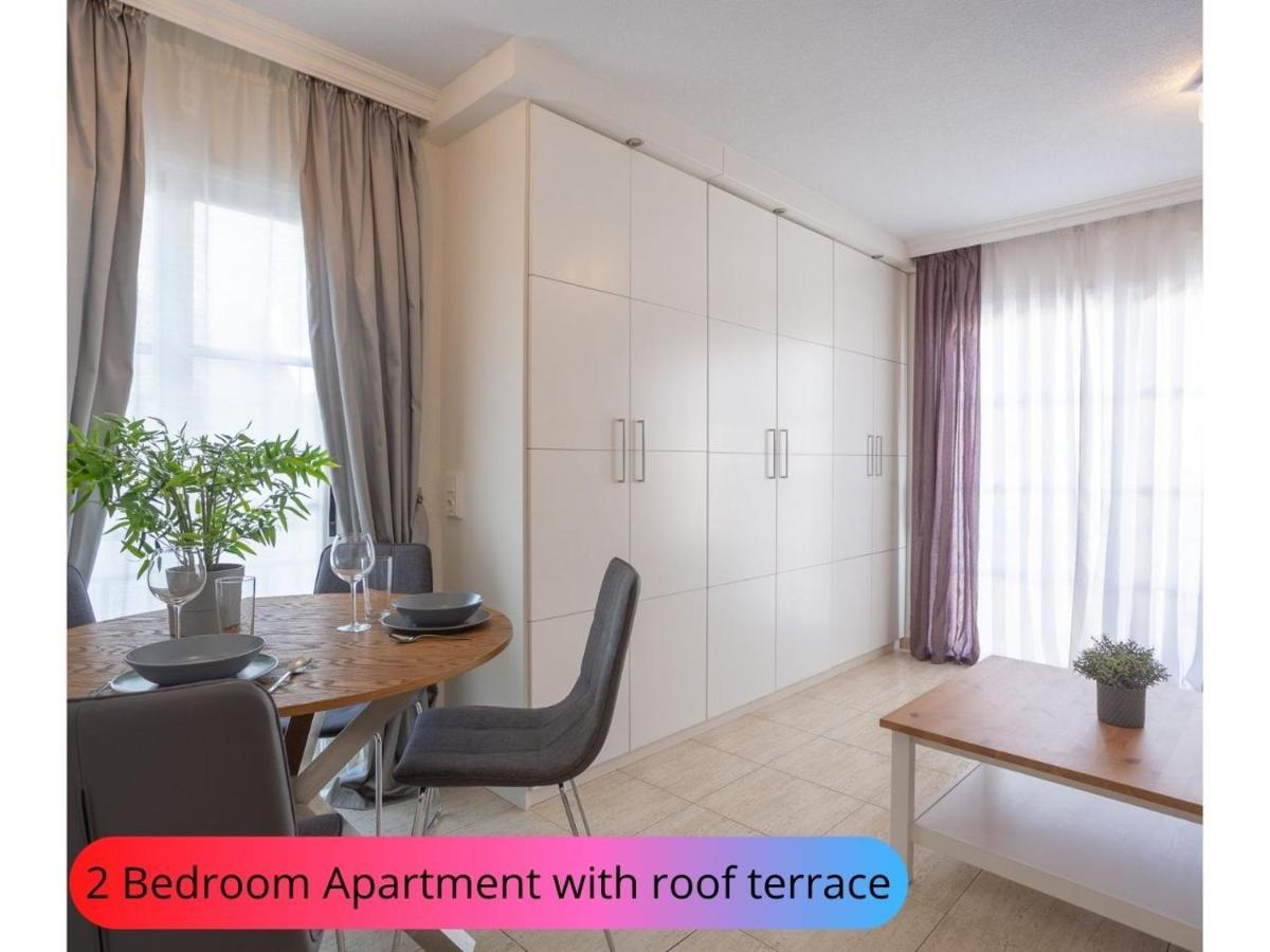 Desirable Rooftop Terrace , 2 Bedroom Apartment With Wifi In Costa Adeje カジャオ・サルバヘ エクステリア 写真