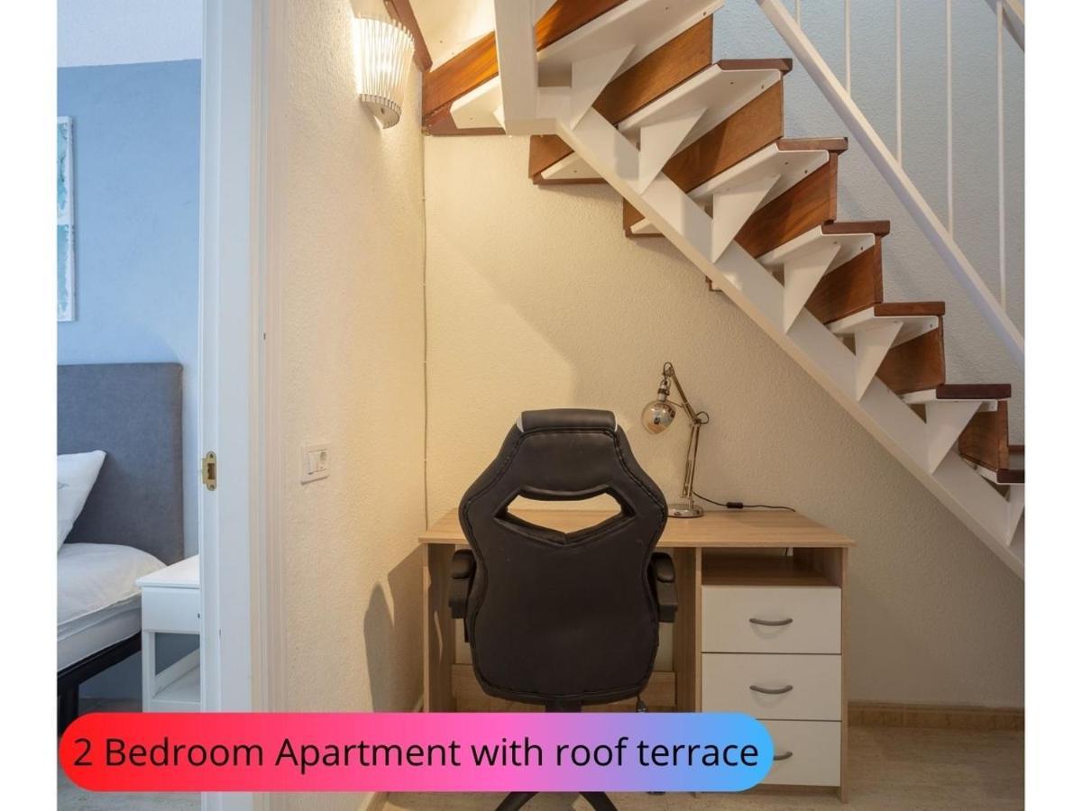 Desirable Rooftop Terrace , 2 Bedroom Apartment With Wifi In Costa Adeje カジャオ・サルバヘ エクステリア 写真